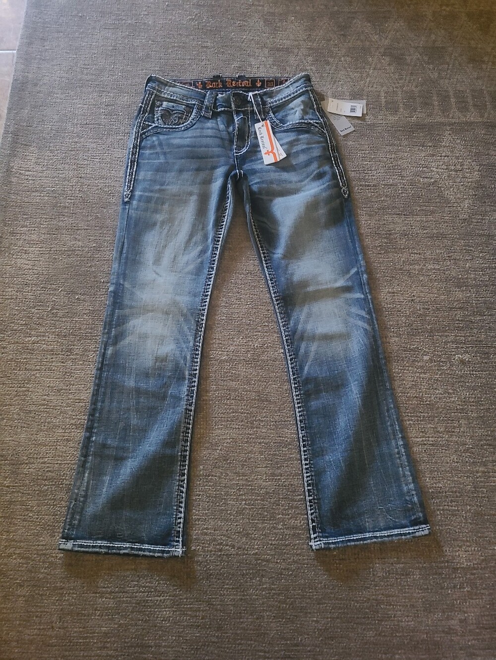 ROCK REVIVAL MENS BOOTCUT JEANS NWT